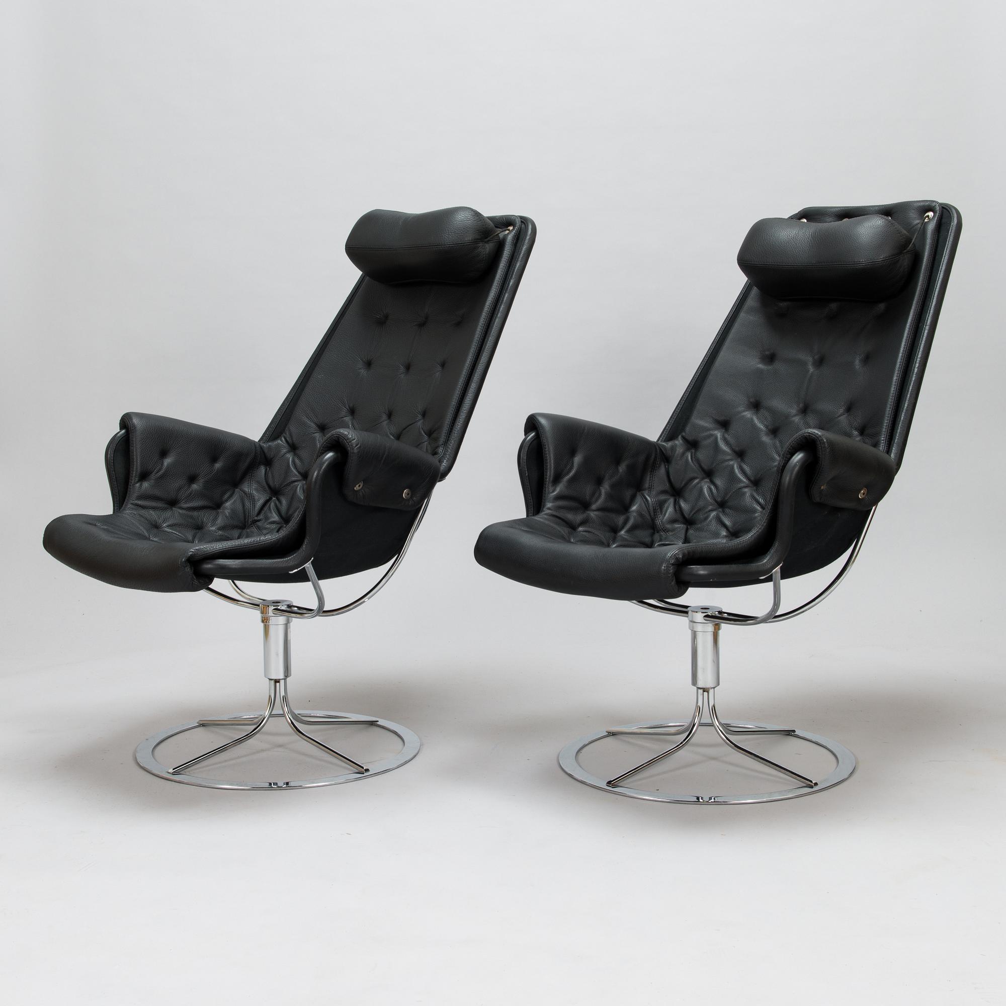 Bruno Mathsson, fåtöljer, ett par, "Jetson", Dux, 2000-tal.