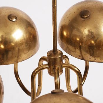 Carl-Axel Acking, a rare ceiling lamp model "1164", Bröderna Malmströms Metallvarufabrik, Malmö, 1940-50s.