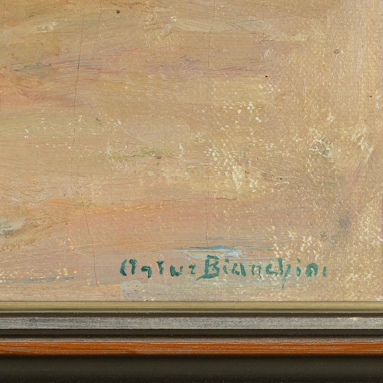 Arthur Bianchini, oil on canvas, signed.