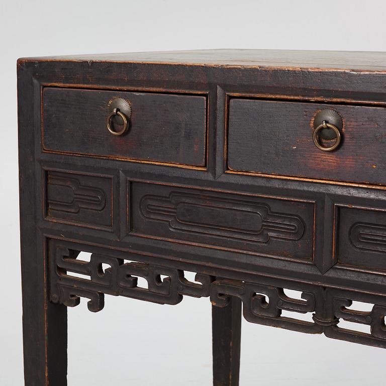 A hardwood sideboard, China, early 20th century.