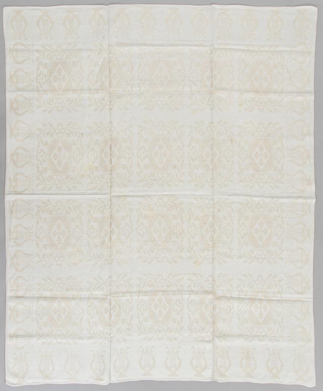 Dora Jung, A set of tablecloths and napkins, Tampella Oy and Klässbols Linneväveri Ab, second half of 20th century.