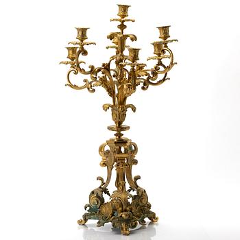 Kandelaber, rokokostil, 1800-tal.