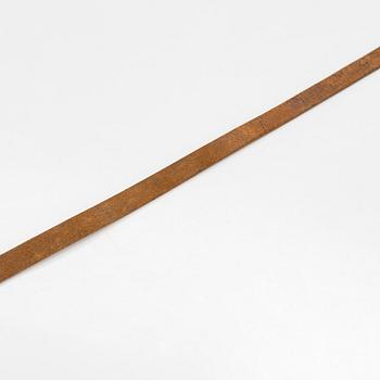 Alexander Calder, belt buckle with leather strap 1938.