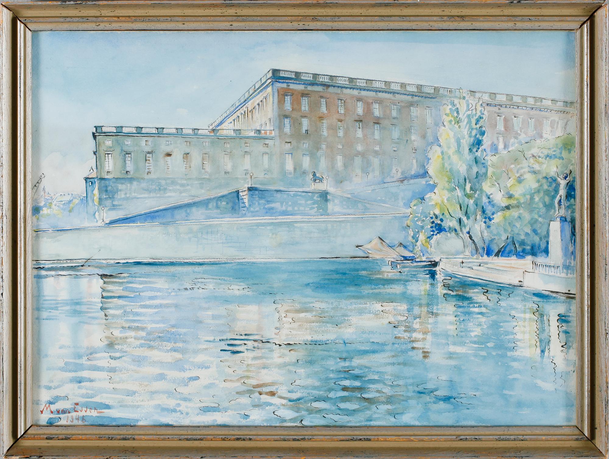 MIKAEL VON ESSEN, akvarell, signerad och daterad 1946.