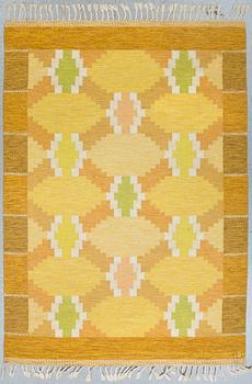 MATTA, rölakan. Monogramsignerad IS, Ingegerd Silow, 1900-talets mitt. Ca 233 X 165 cm.