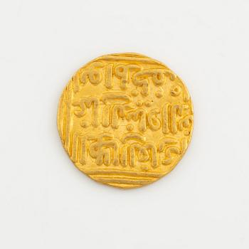 An Indian goldcoin Dehli sultanat, 1 Tanka.