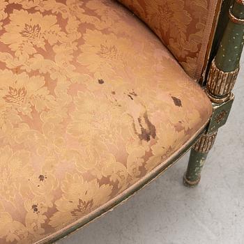 A pair of Directoire style armchairs, France, later 19th century.