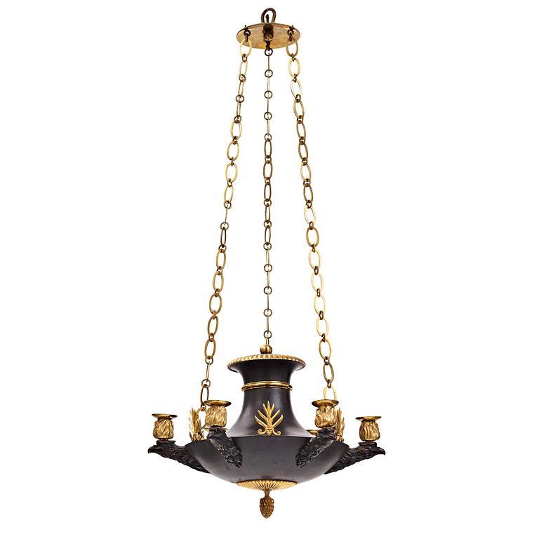 AMPEL, för sex ljus, Sverige, 1800-talets början, empire.