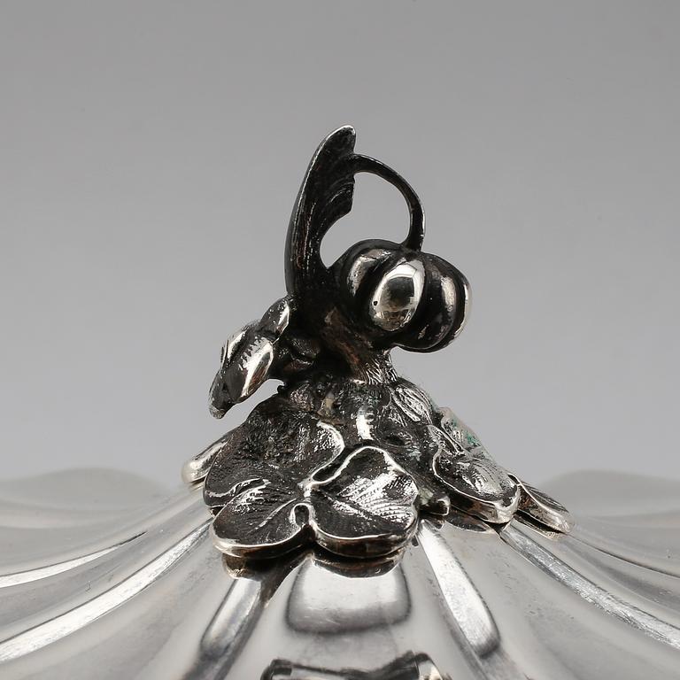 SOCKERSKRIN, silver, AG Dufwa, Stockholm 1911. Vikt ca 528 gram.