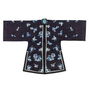 993. A Chinese embroidered silk robe, 1920's.