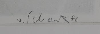 PHILIP VON SCHANTZ, färglitografi, sign o dat 81, épreuve d´artiste.