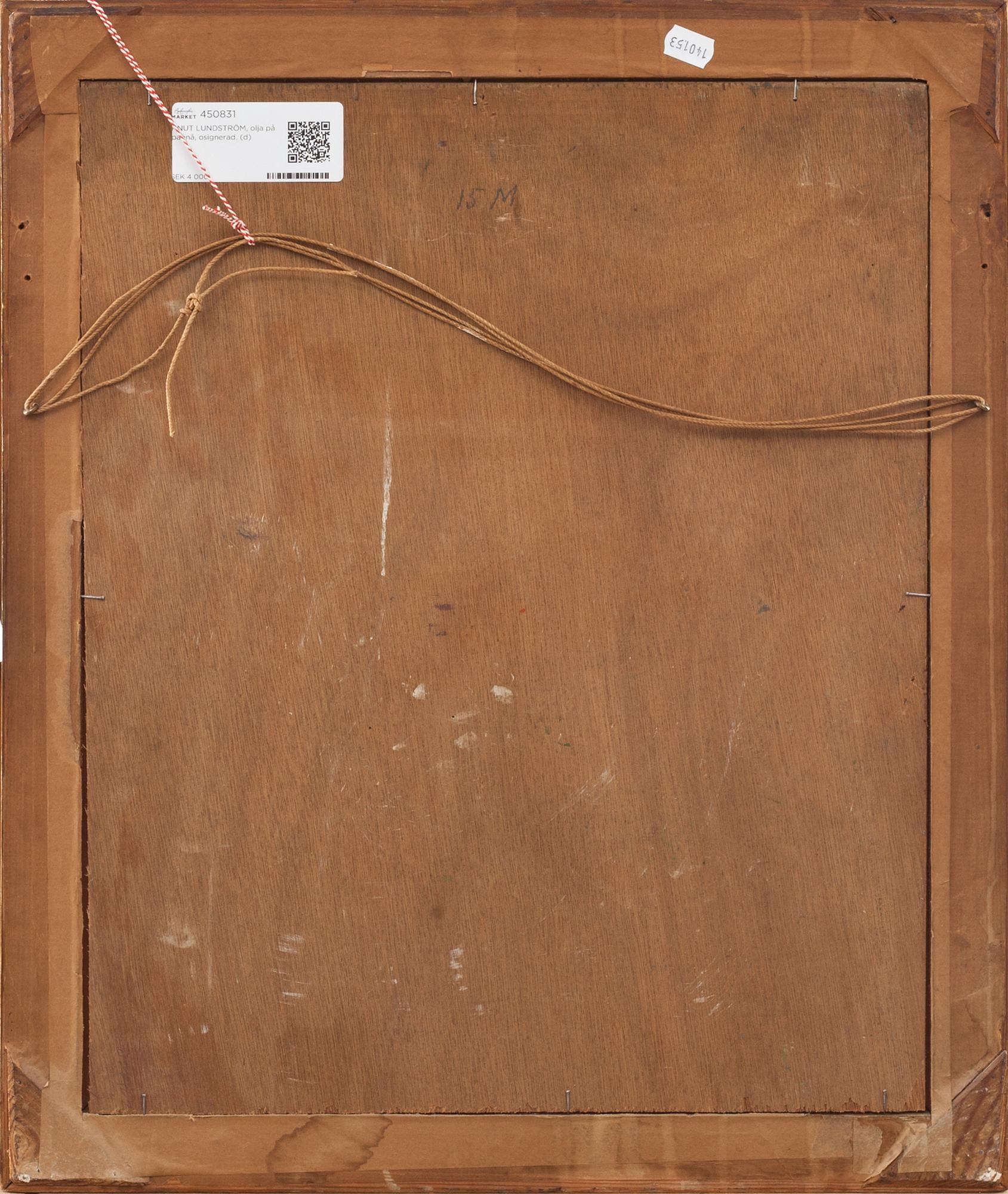 KNUT LUNDSTRÖM, olja på pannå, osignerad.