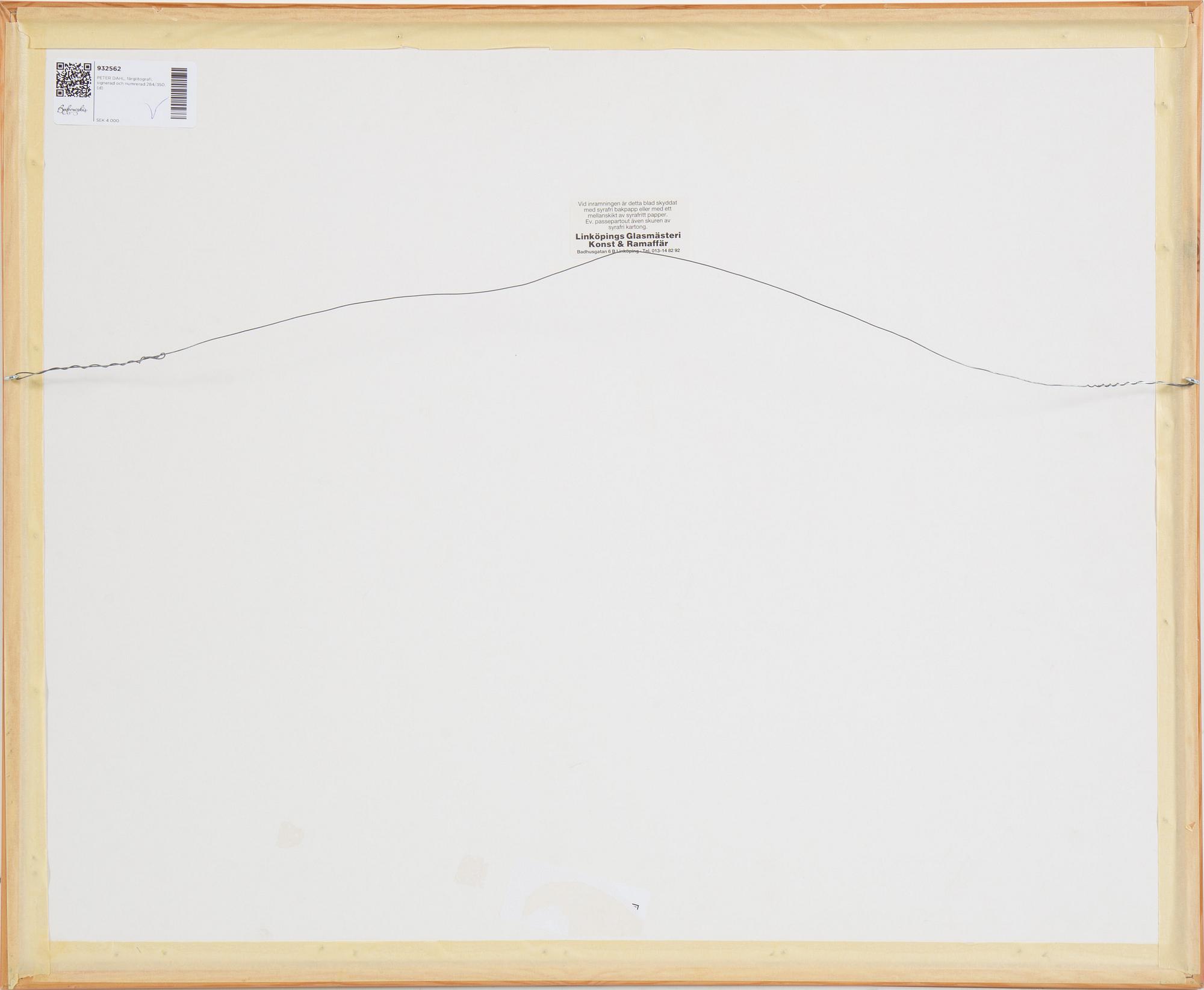 PETER DAHL, lithograph in colors, signed and numbered 284/350.