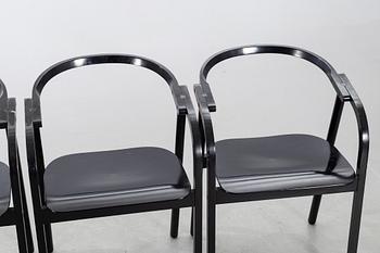 Four CHAIRS, second half of the 20th century.