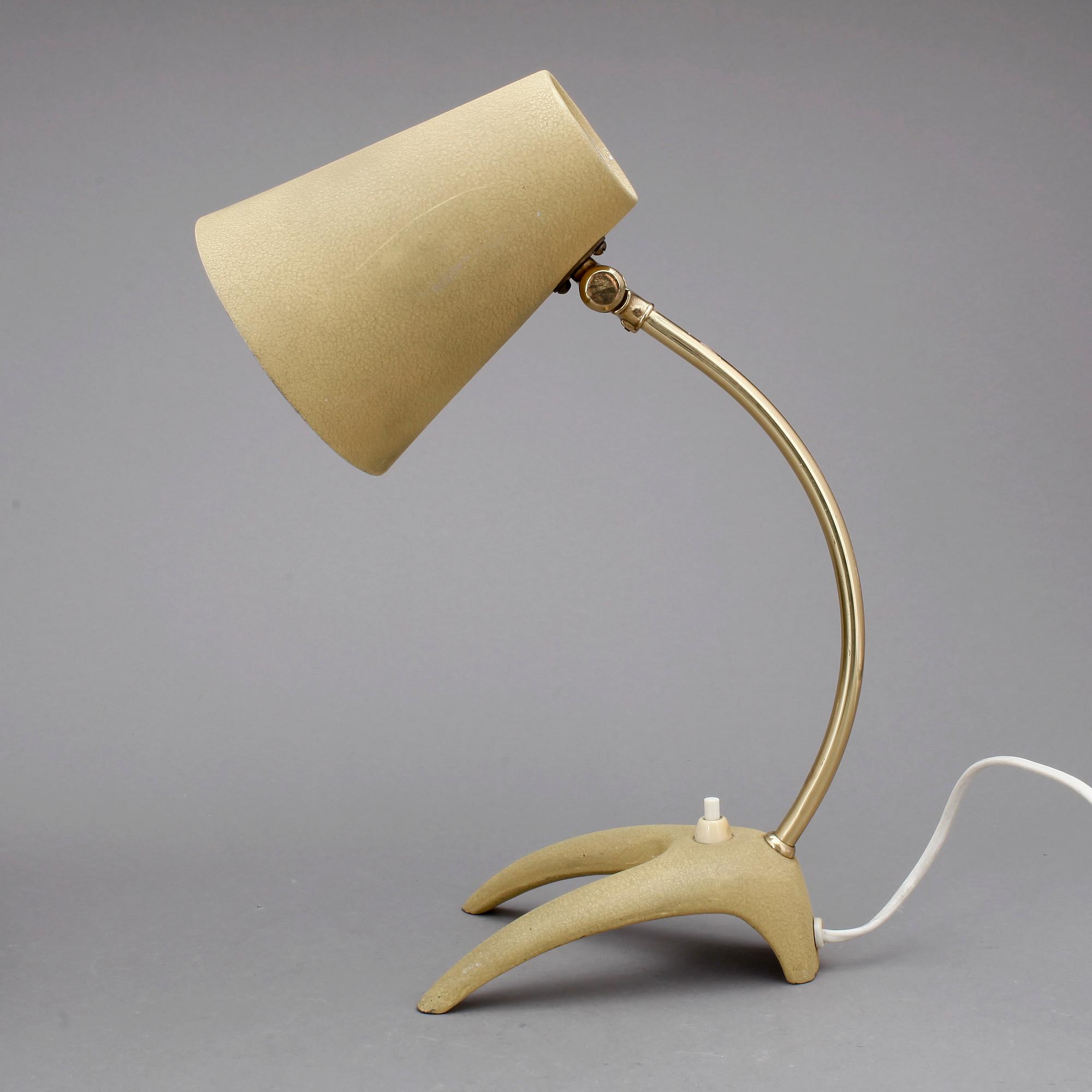 BORDSLAMPA, 1950-tal.