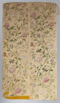 A set of four Chinese wall paper panels, Qing dynasty, 18th Century.