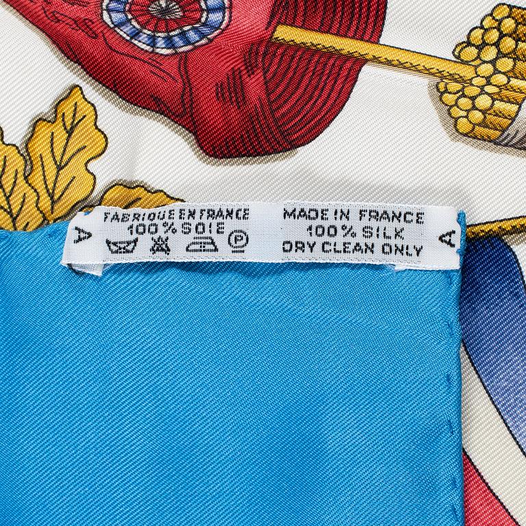 Hermès, scarf, "1789 Liberté Égalité Fraternité".