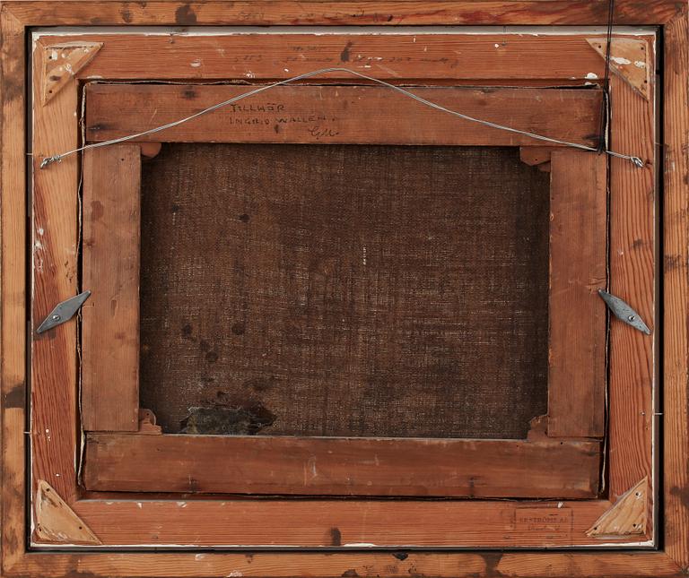 OKÄND KONSTNÄR, olja på duk, otydligt signerad, 1800-tal.