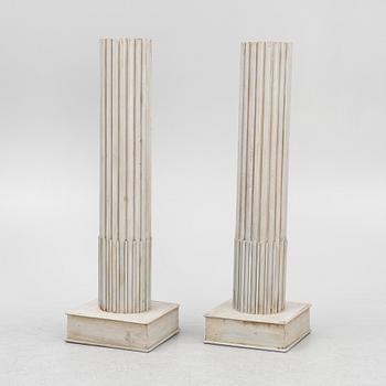 Piedestaler, ett par, 1800-tal.