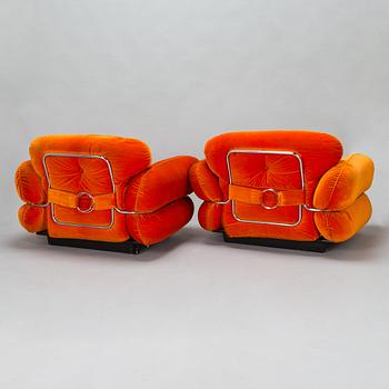 Kurt Hvitsjö, fåtöljer, ett par, "Hannibal" Isku 1970-tal.