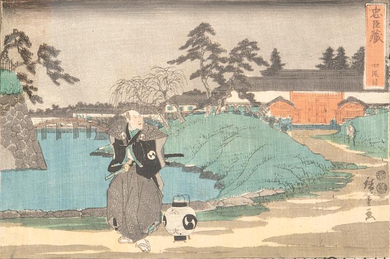 Utagawa Hiroshige I, färgträsnitt, Japan först publiserat 1847-52.