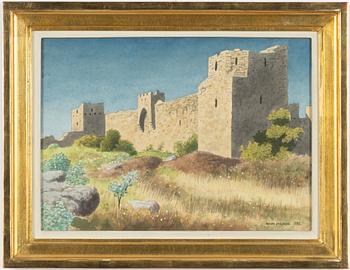 Oskar Bergman, "Ringmuren Visby".