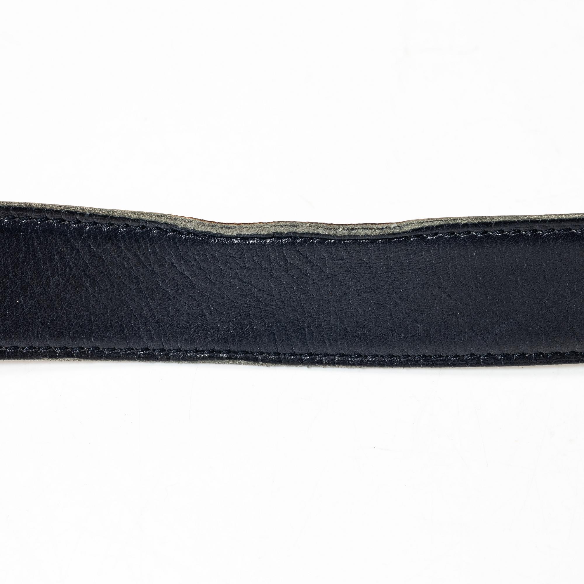 Hermès, Belt, 2 pieces with a buckle.
