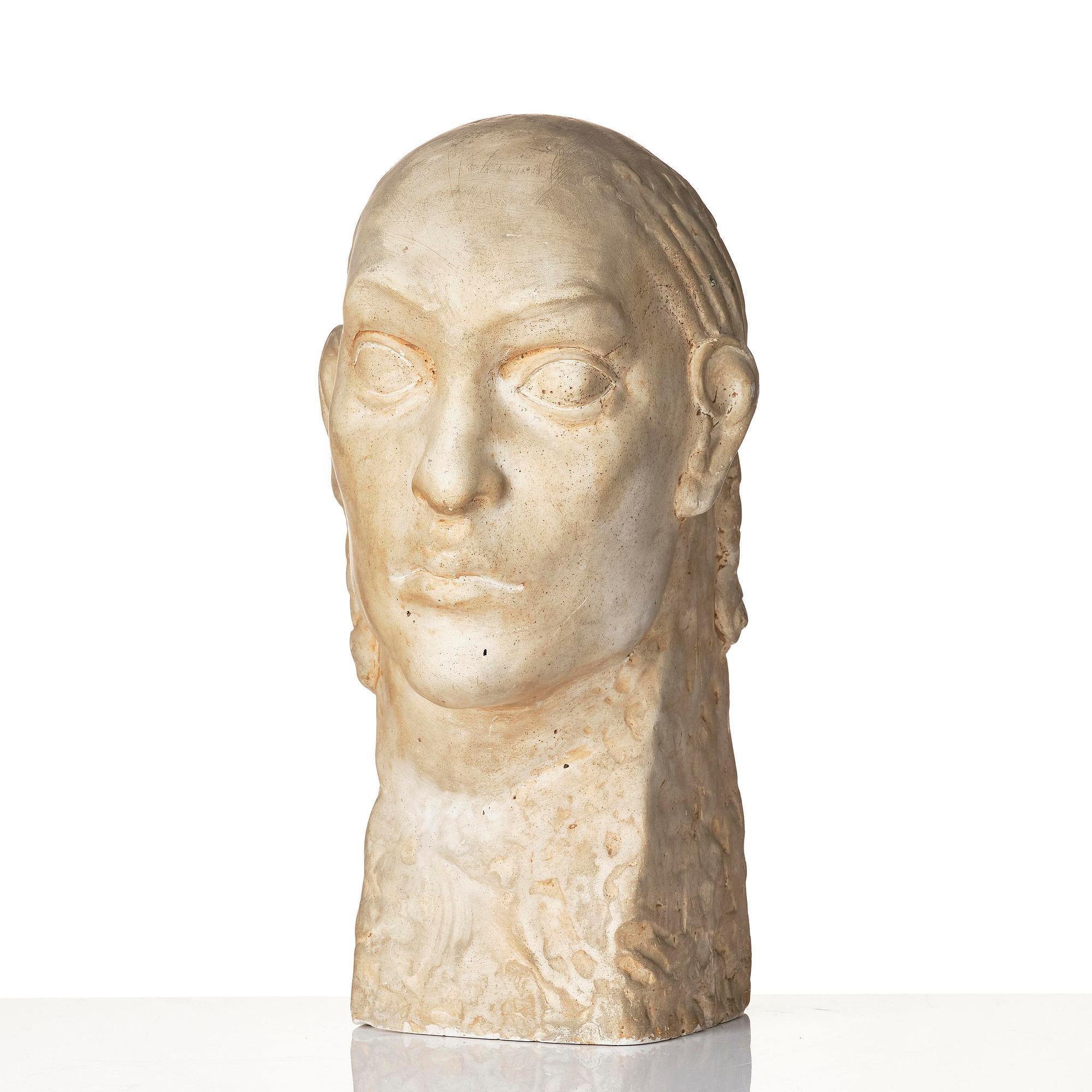 Axel Eriksson (19th/20th century), "Dekorativt huvud" ("Decorative Head").
