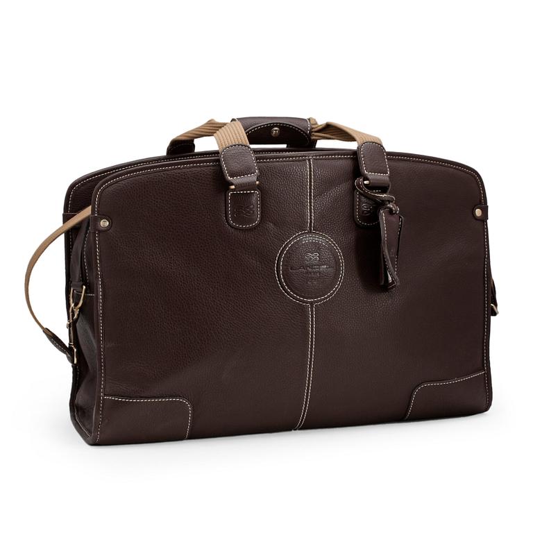 LANCEL, a brown leather bag.