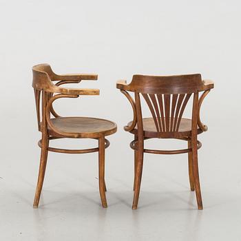 TWO THONET MUNDUS ARMCHAIRS.