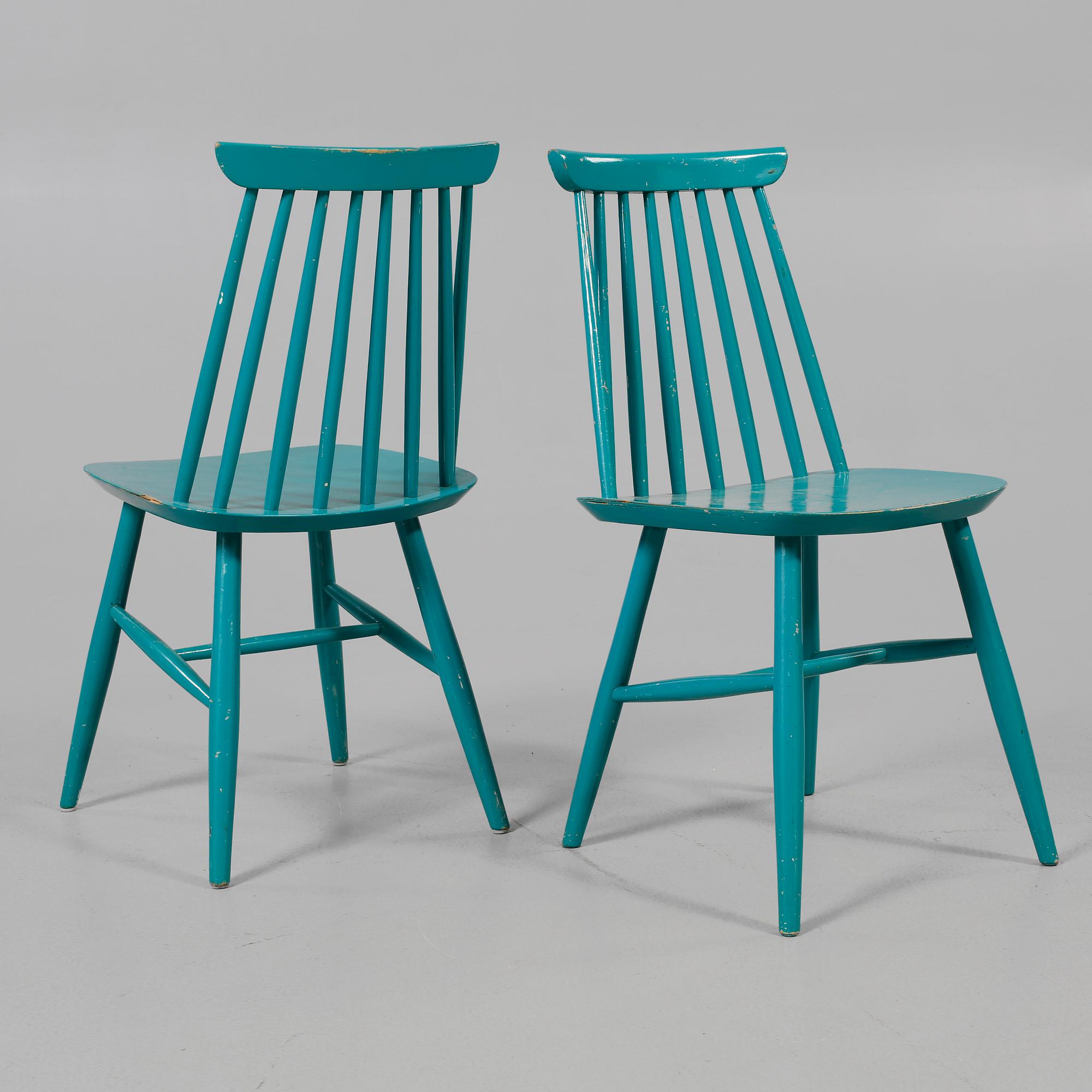 PINNSTOLAR, 4 st, 1900-talets andra hälft.