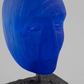 Bertil Vallien, a cast glass sculpture, Kosta Boda Atelier.