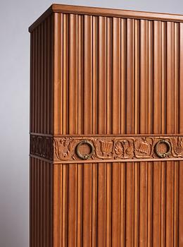 A Swedish Modern stained pine cabinet, 1940s.