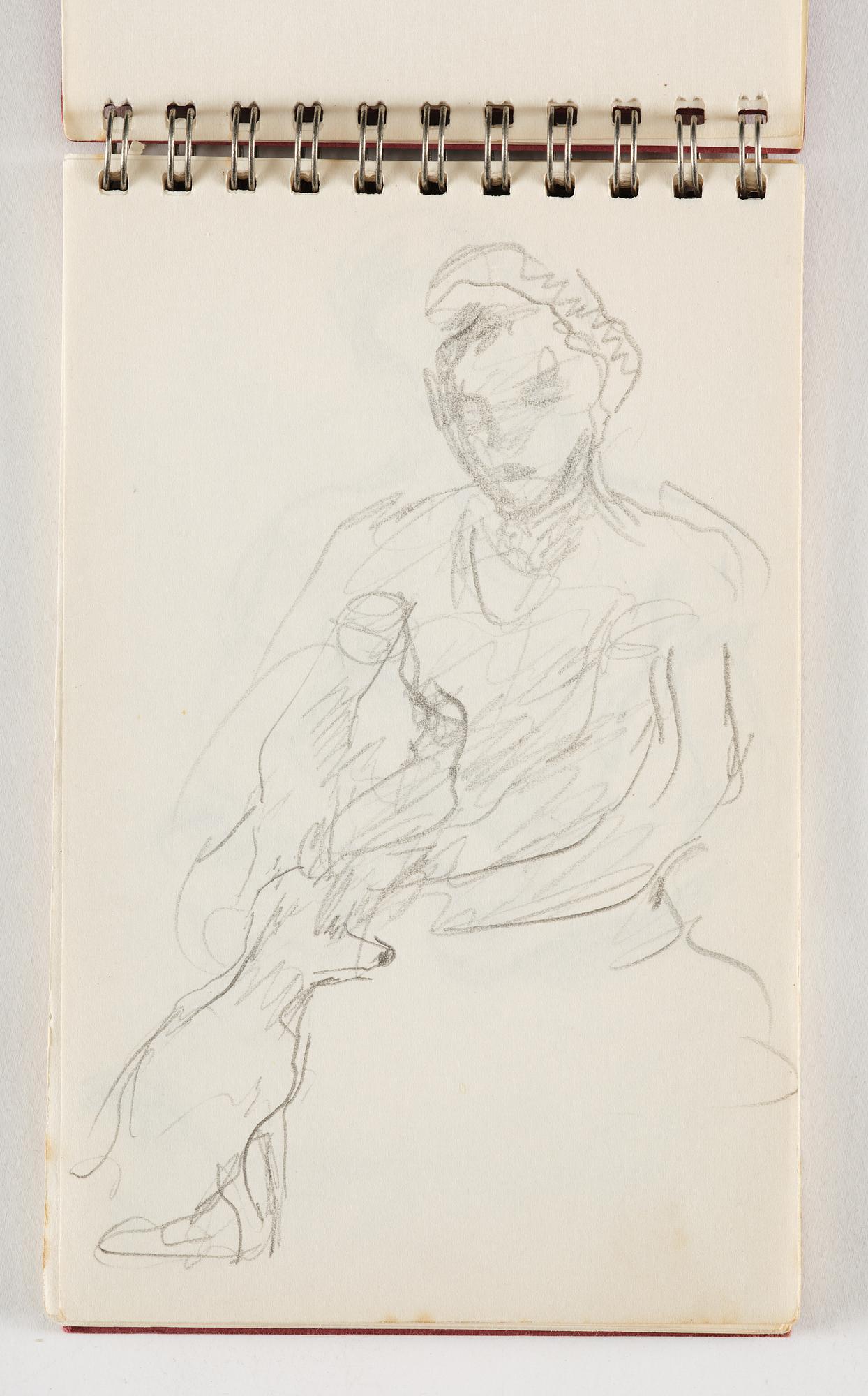 Lotte Laserstein, 10 små skissblock med teckningar.