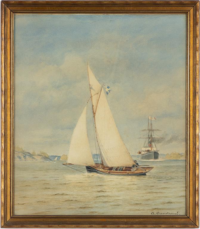 Arvid Cronstrand, Seglats.