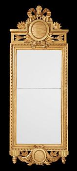 1417. A Gustavian mirror by J. Åkerblad, master 1758.