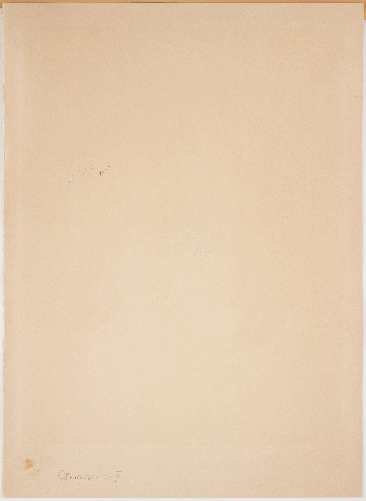 Serge Poliakoff, "Composition carmin, jaune, grise et bleue".