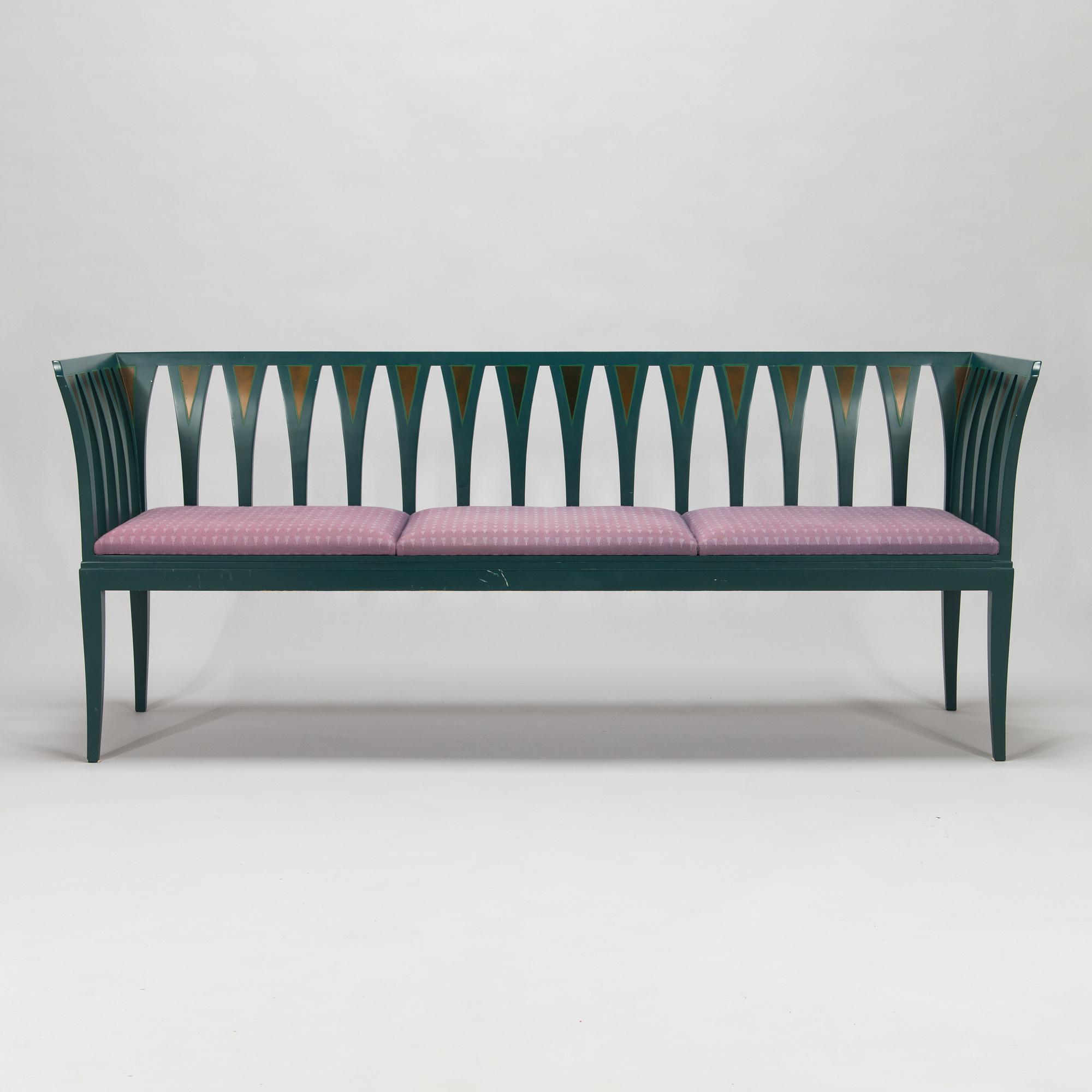 Eliel Saarinen, sohva, "The Blue Settee", Adelta Oy, Finland 1983.