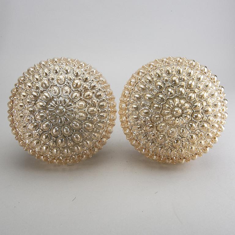 Taklampor/vägglampor, ett par, Glashütte Limburg, Tyskland, 1900-talets andra hälft.