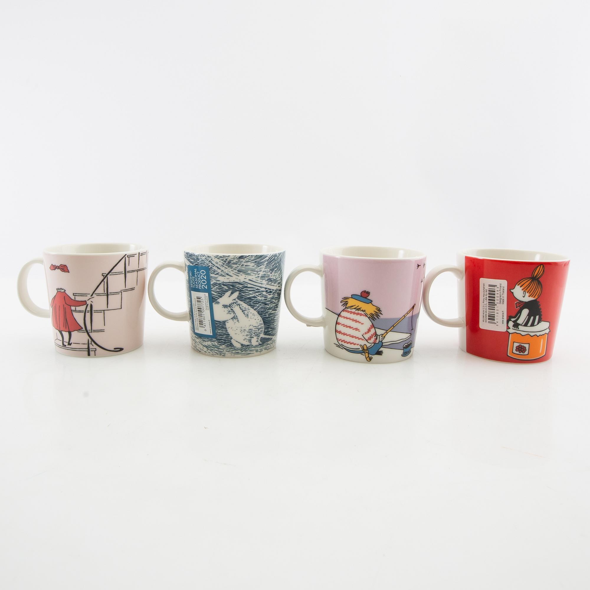 Mugs 8 pcs Moomin characters/ Moomin Arabia Finland.