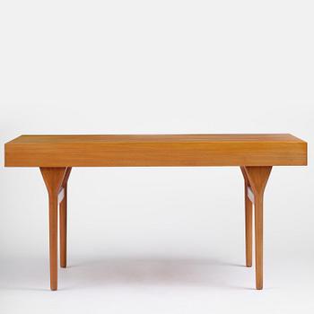Nanna Ditzel, a teak desk model "93-4", Søren Willadsens Møbelfabrik, Denmark, 1950s.