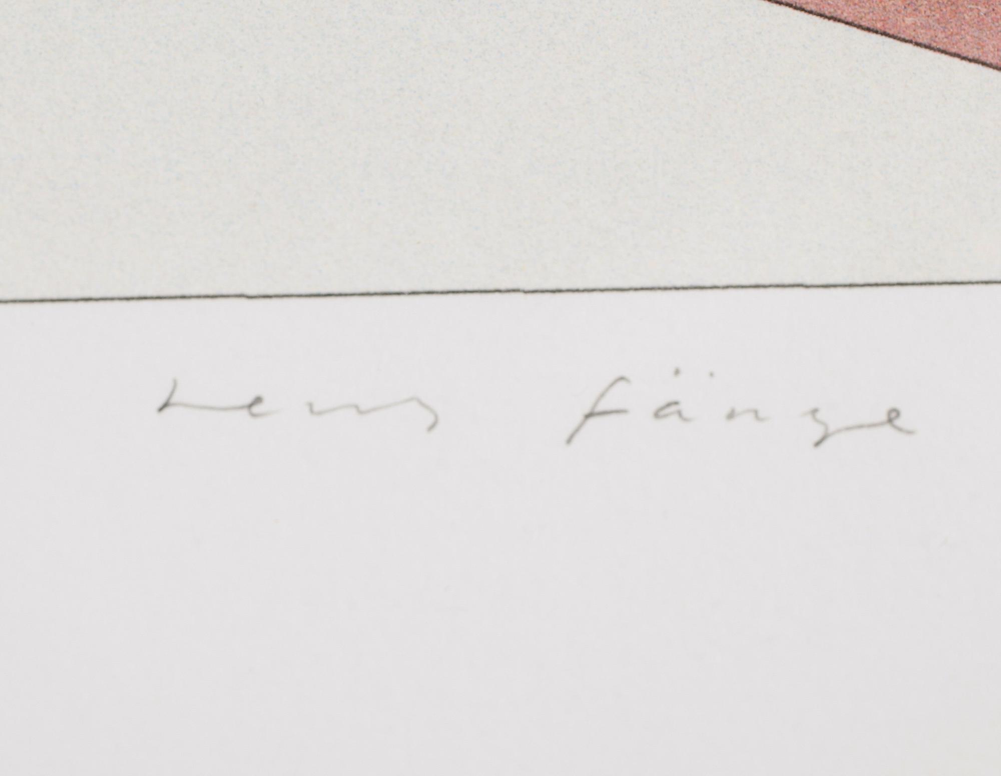 JENS FÄNGE, färglitografi, signerad och numrerad 85/125.