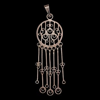 ARMLÄNKAR, 2 st, silver, David Andersen samt HÄNGE, UNI David Andersen, Norge, 1900-talets andra hälft. Tot vikt 83 g.