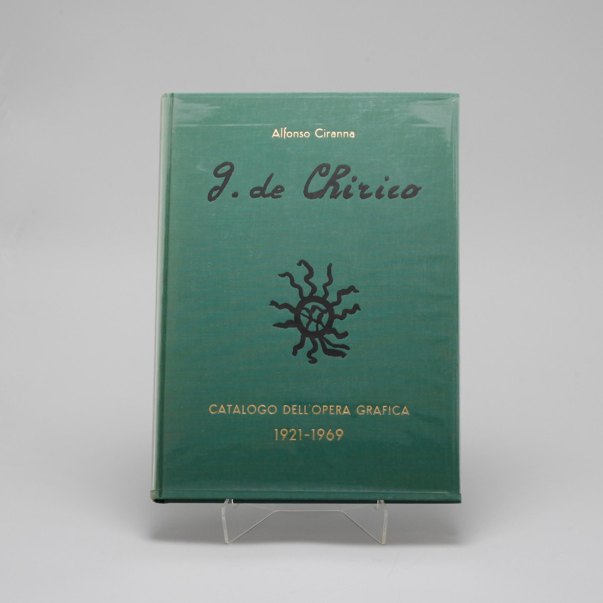 A book by Alfonso Ciranna, "Giorgio de Chirico", numbered 195/1500, Italy, 1969.