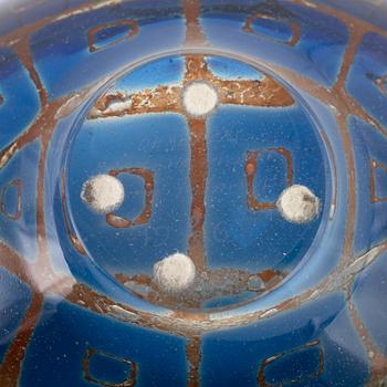 Sven Palmqvist, a 'Ravenna' glass bowl, Orrefors, Sweden 1967.