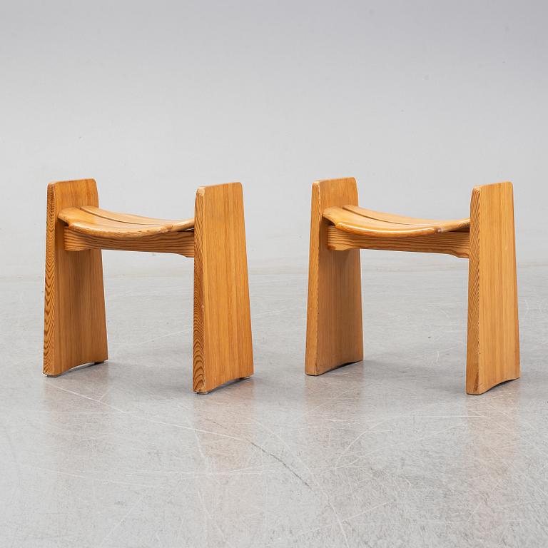 Gilbert Marklund, a pair of 'Jonte' chairs, designed 1969.