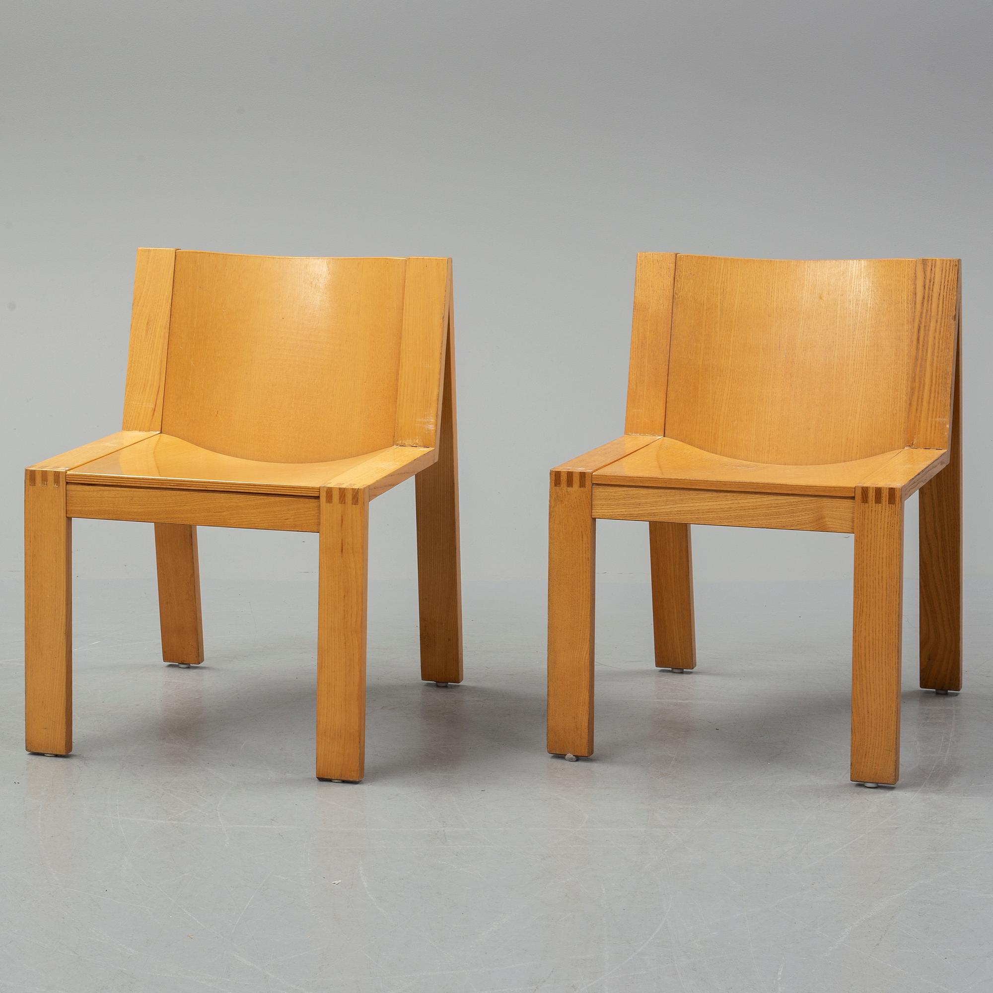 Stolar, 6 st, 1900-talets andra hälft.