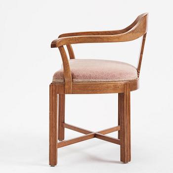 J. E. Blomqvist, a Swedish Grace writing cabinet with armchair, Uppsala, ca 1921.