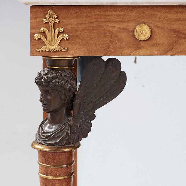 A French Empire console table.