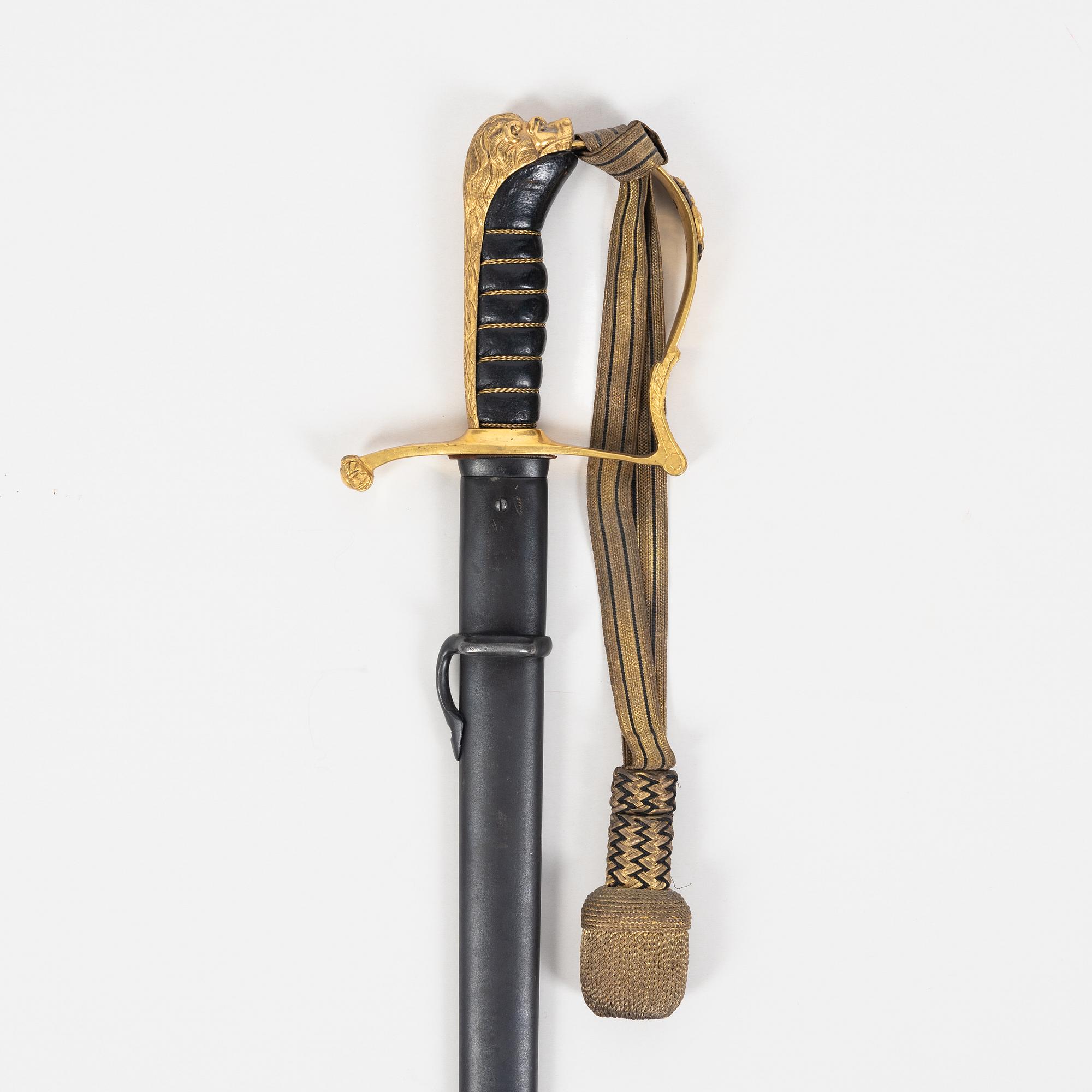 Sabel. m/1899 för infanteriofficer, med balja.